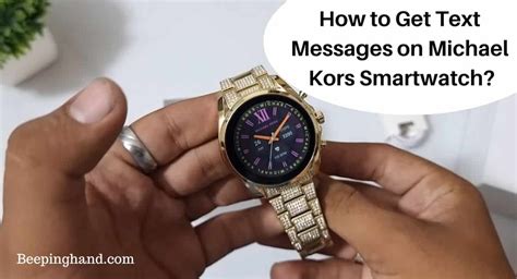 can you get text messages on michael kors smartwatch|️ How to GET TEXT MESSAGES on Michael Kors Smartwatch.